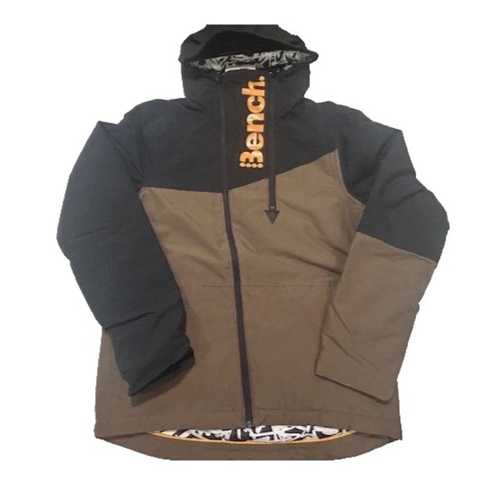 Bench UK Winter Hooded Waterproof Jacket Taped Seams Zipped Pockets NWT - Size M